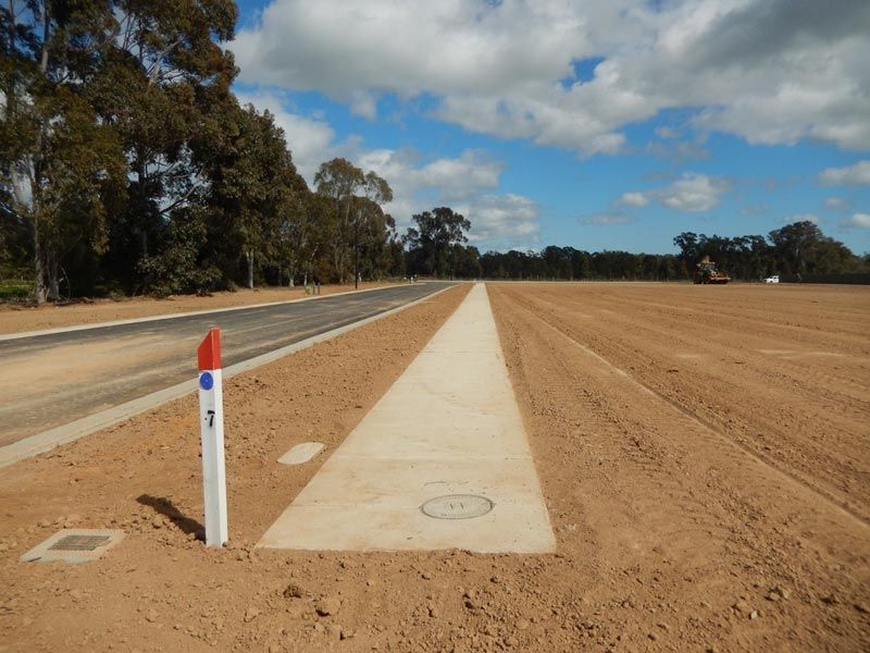 A Concrete Walkway with the Number 3 on it — Mawson Constructions in Kialla, VIC