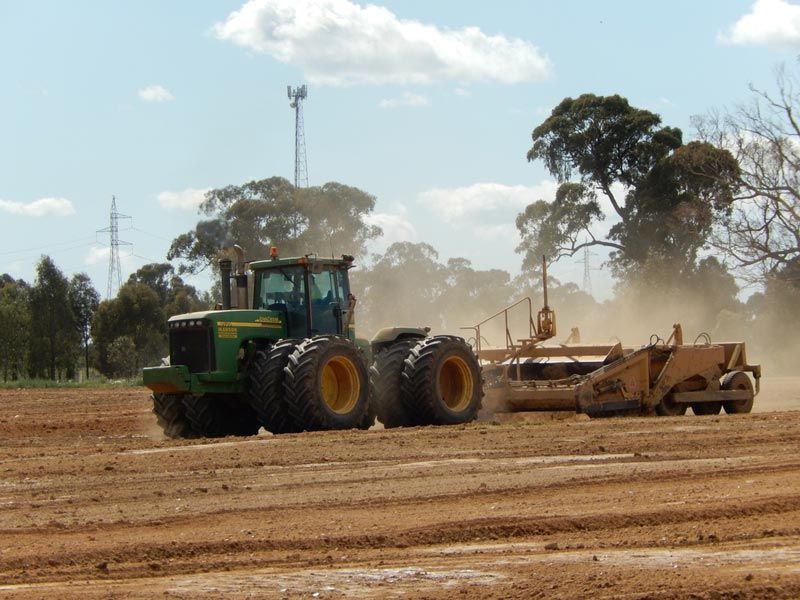 Using Large Heavy Machinery in The Boulevard — Mawson Constructions in Kialla, VIC