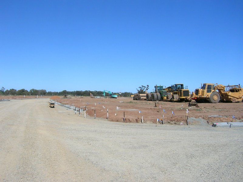Large Heavy Machinery At Work — Mawson Constructions in Kialla, VIC