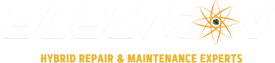 Electron logo with text under it saying 