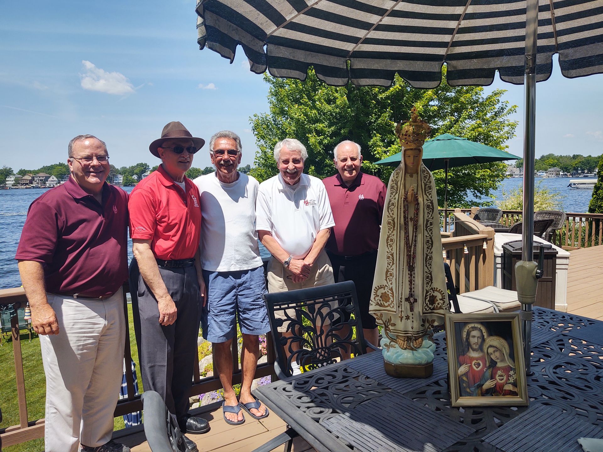Home Enthronement on patio
