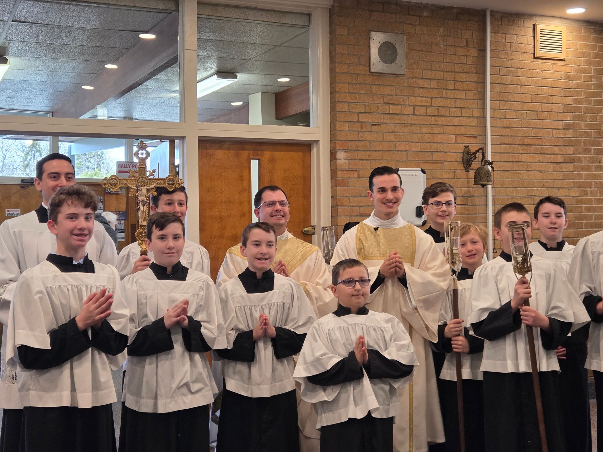 Altar servers of St. Isaac Catholic School