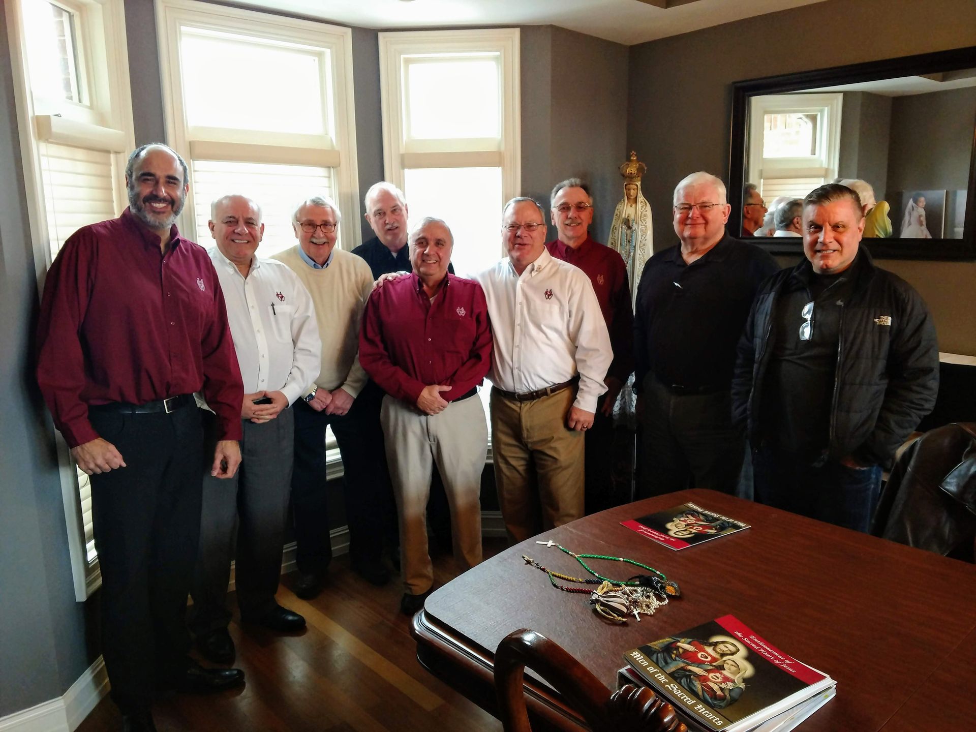 Men of the Sacred Hearts team