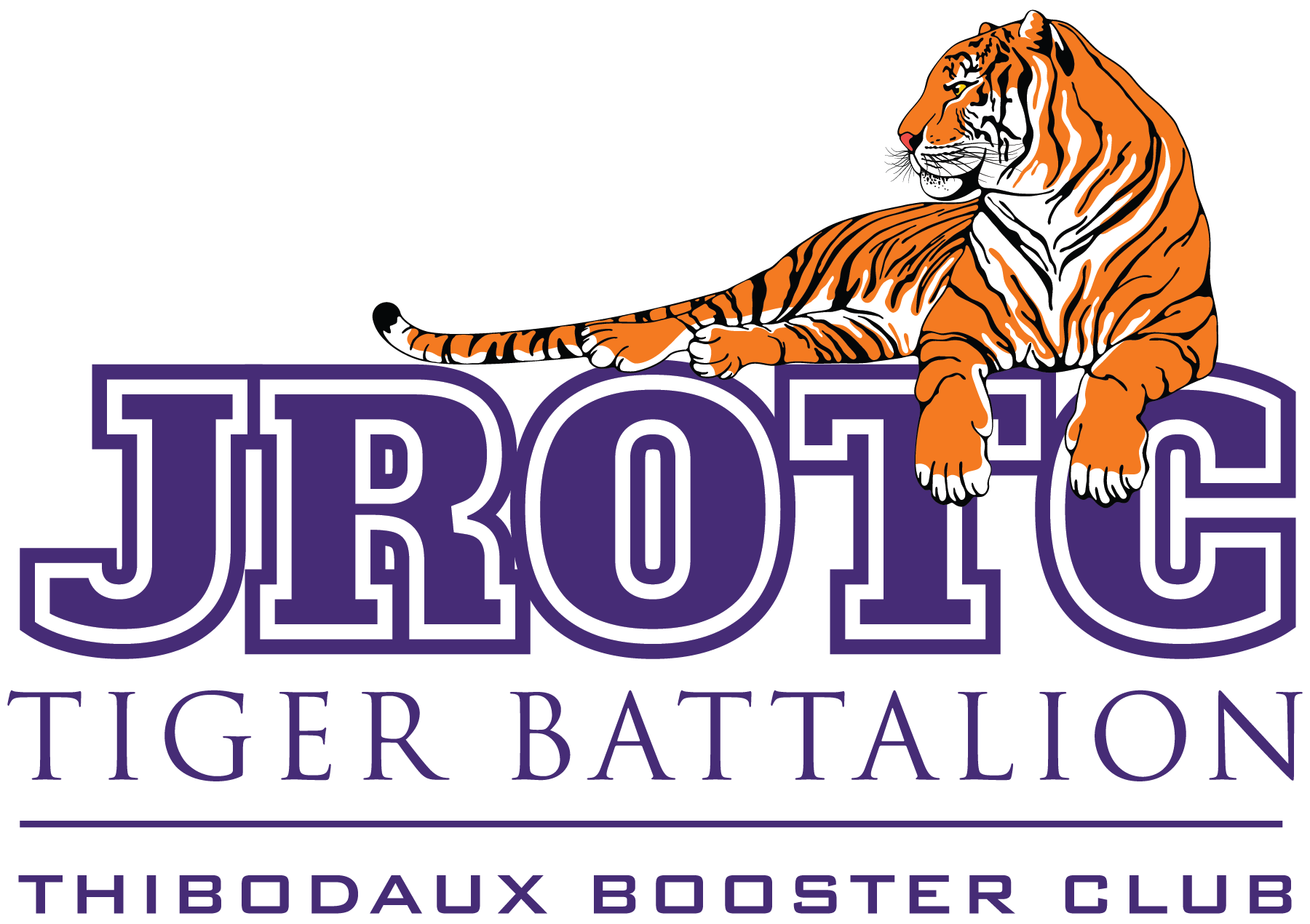 The logo for the jrotc tiger battalion booster club