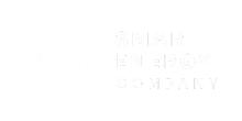 the smart energy logo in white, no background