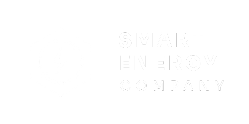 Logo for Smart Energy Company, white text on a white background.