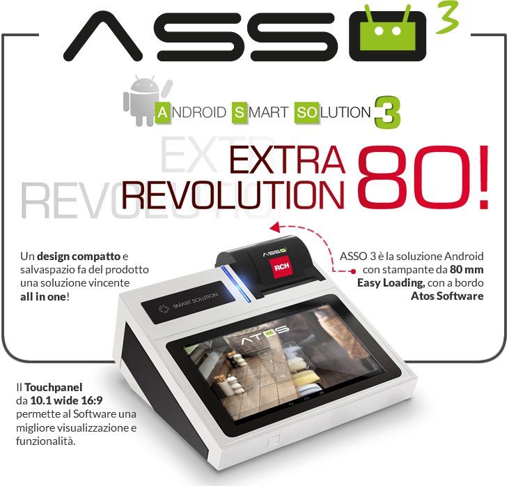Registratore di cassa Asso 3