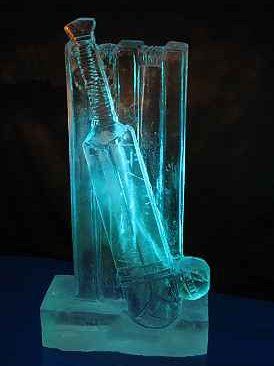 bottle shaped ice