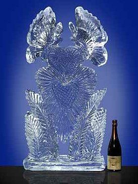 bird shape ice
