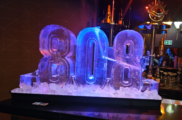 808 ice sculpture