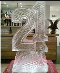 21st ice sculpture