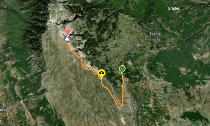 Tomorr Mountain - Map