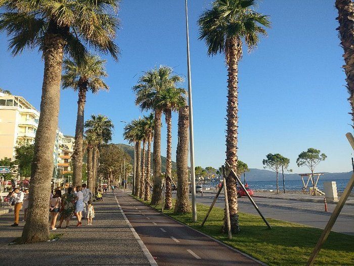 Take a stroll along the promenade at sunset