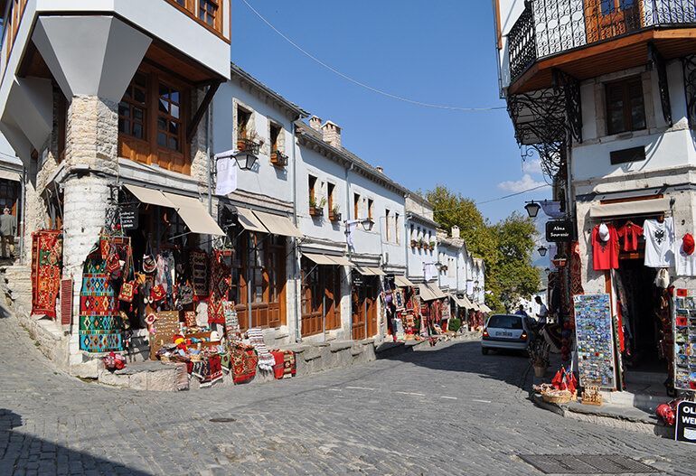 Visit the Gjirokastёr Bazaar in the Old Town
