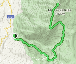 Mount Gjallica - Map