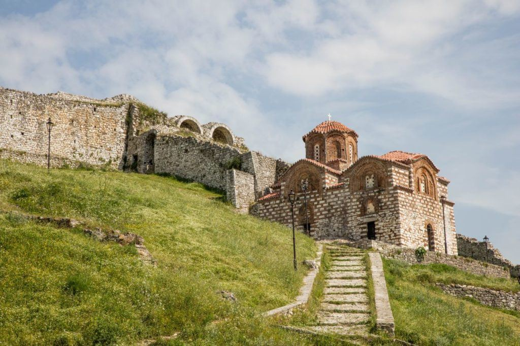 Berat Castle in south albania