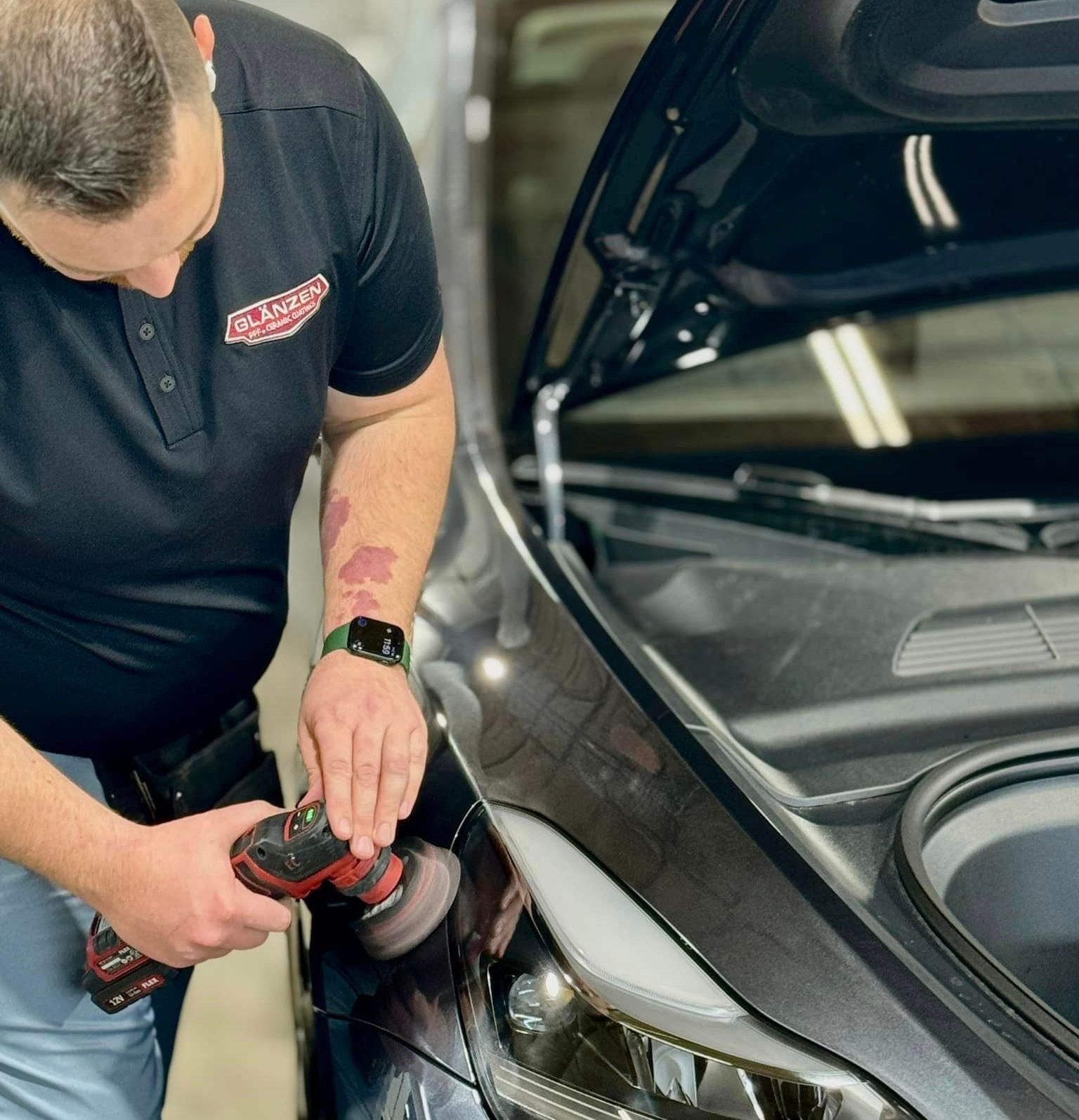 polishing tesla model y