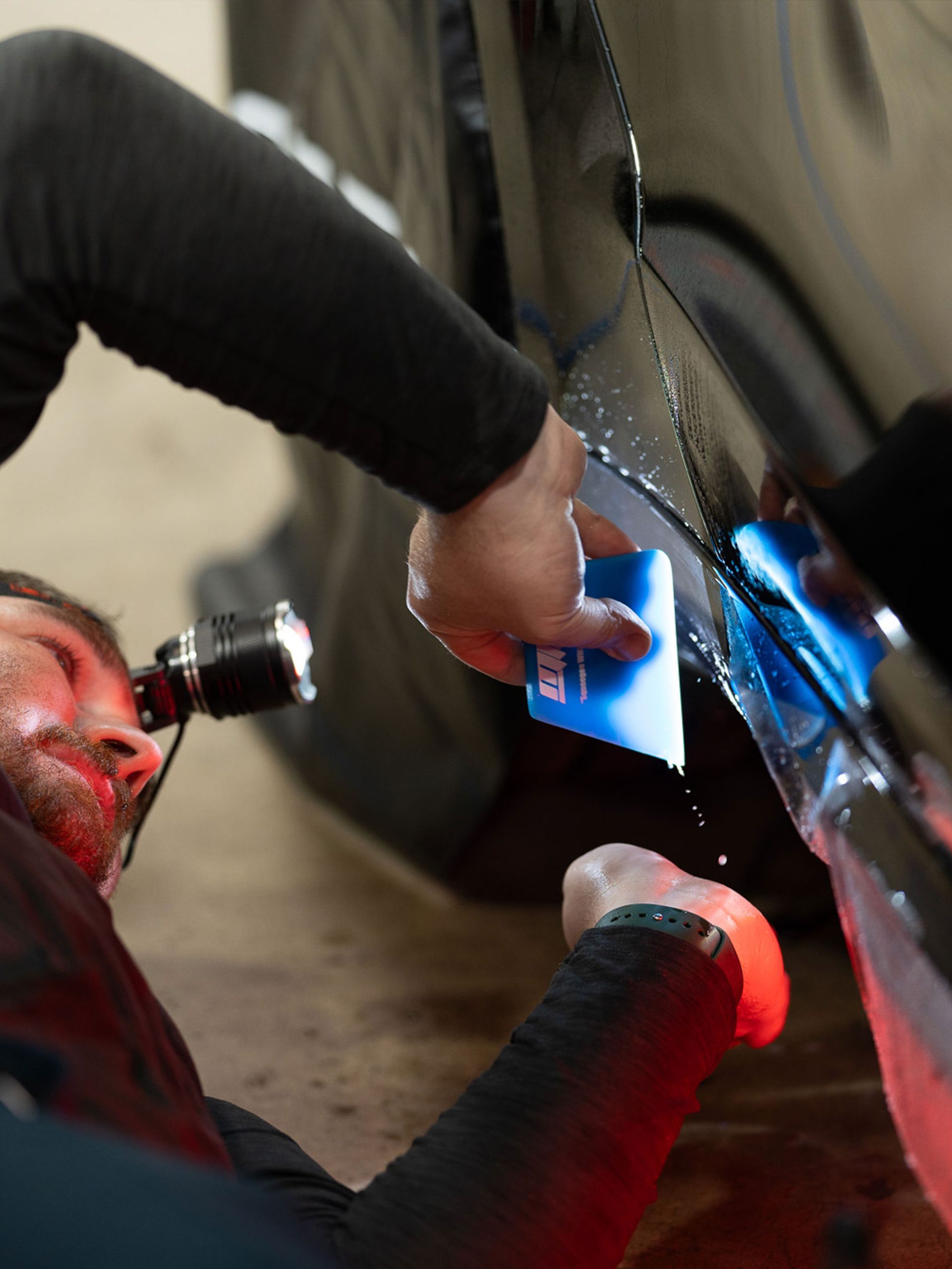 Applying PPF to a car