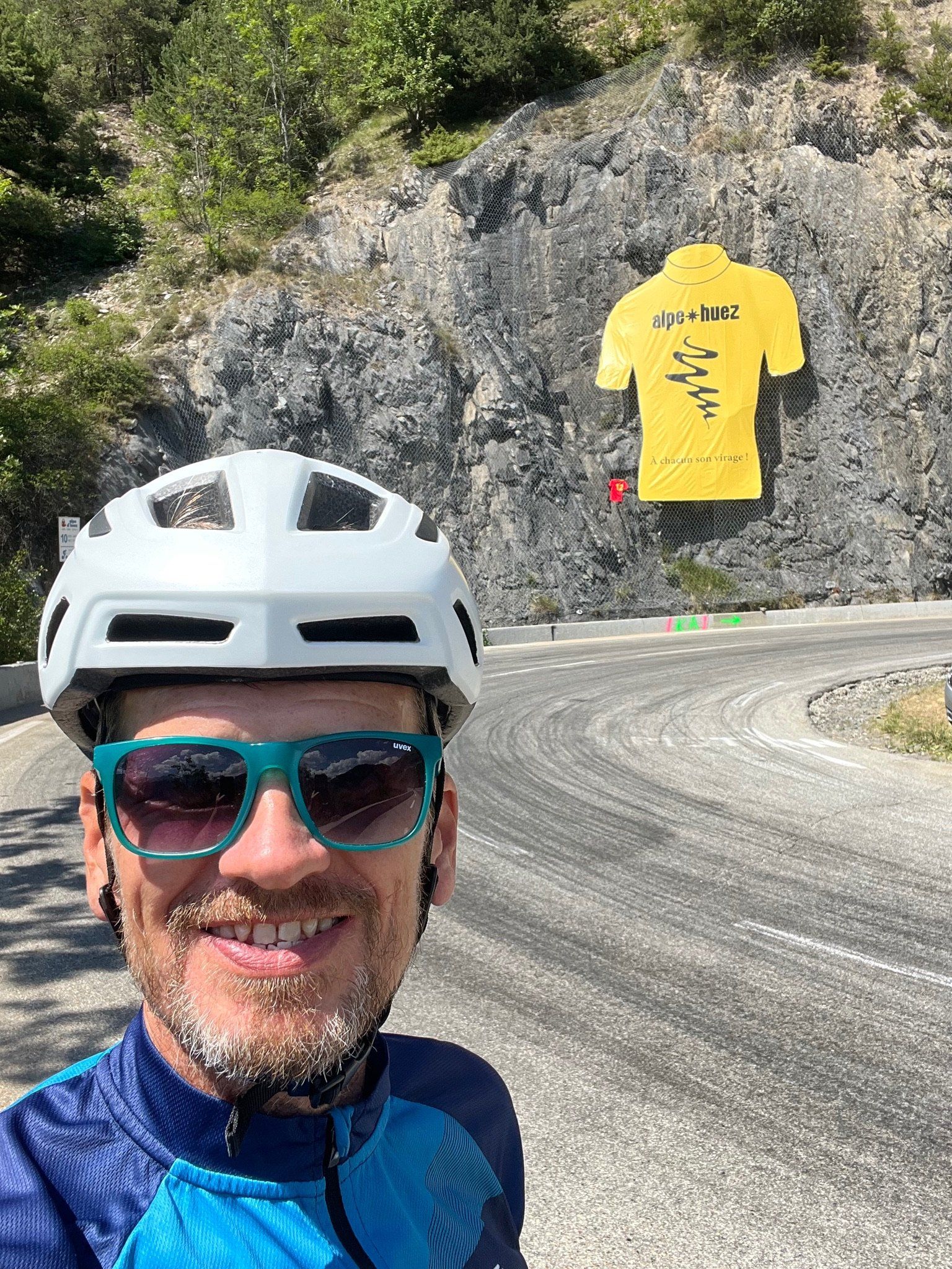 Richard on Alpes d'Huez Cycle Climb