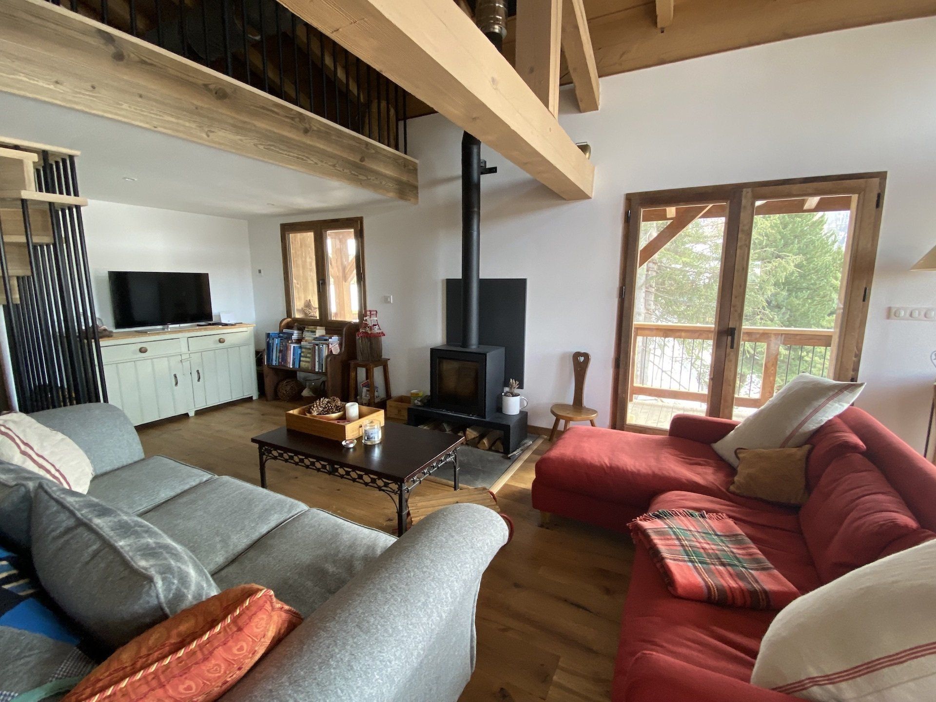 Chalet Marmotte Living Room Area