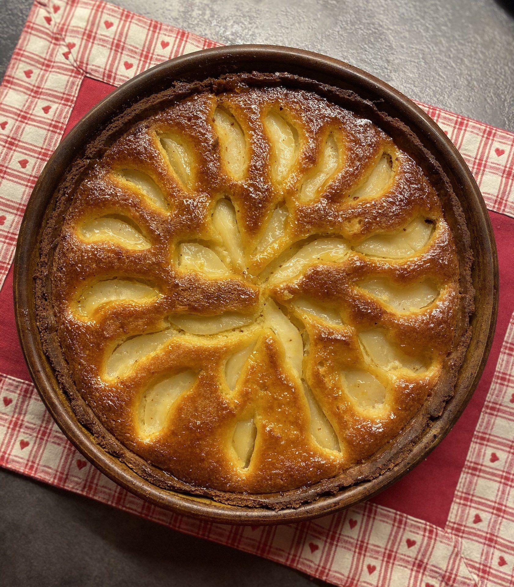 Pear Tarte at Chalet Marmotte