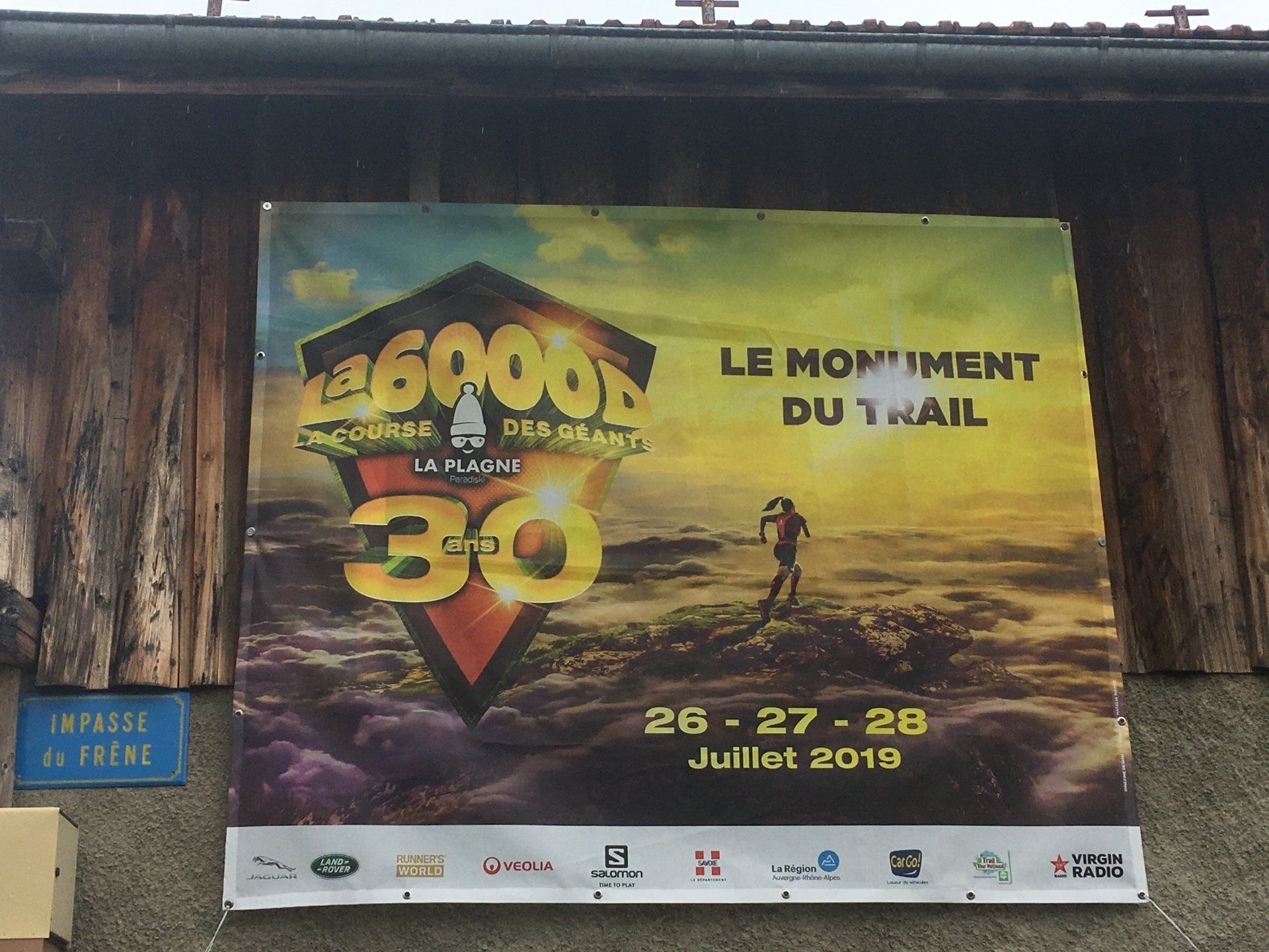 Poster for La6000D La Course des Géants the Annual Endurance Race held in La Plagne