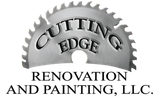 A logo for cutting edge renovation and painting llc