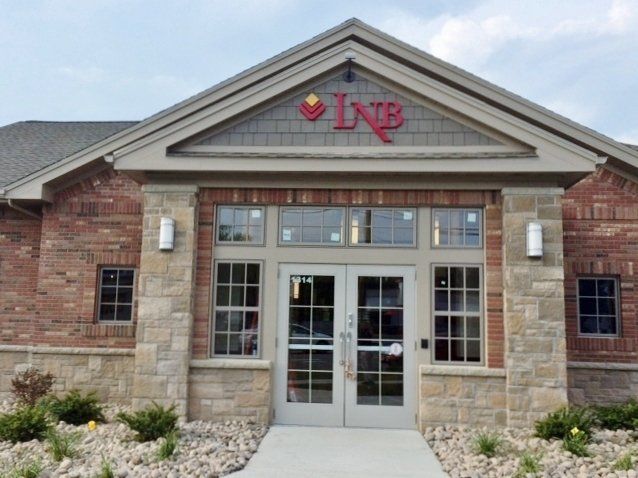 brick faced building