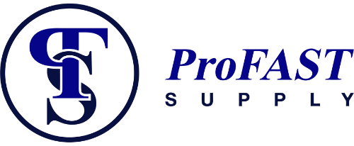 ProFAST Supply logo: a blue 