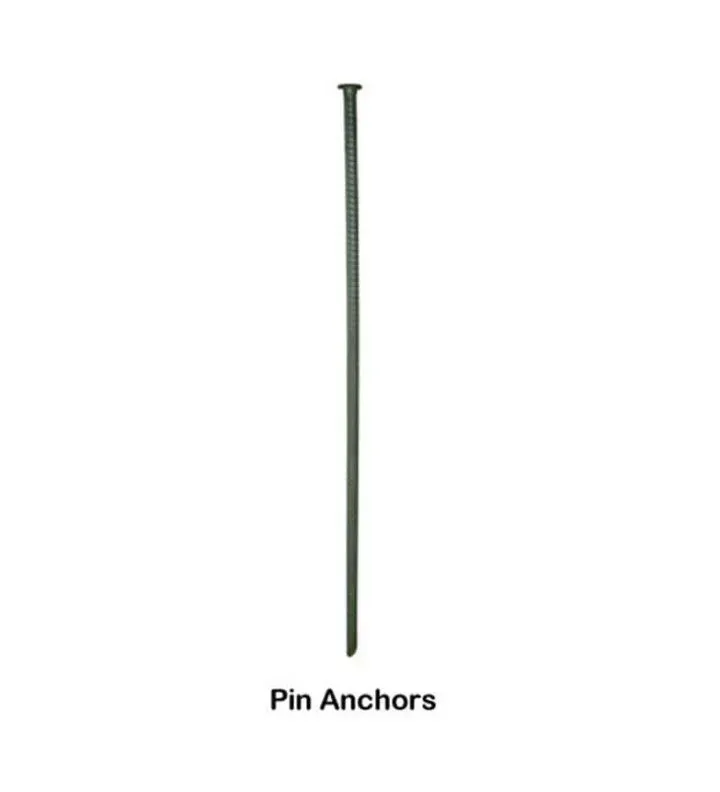 A picture of a pin anchor on a white background.