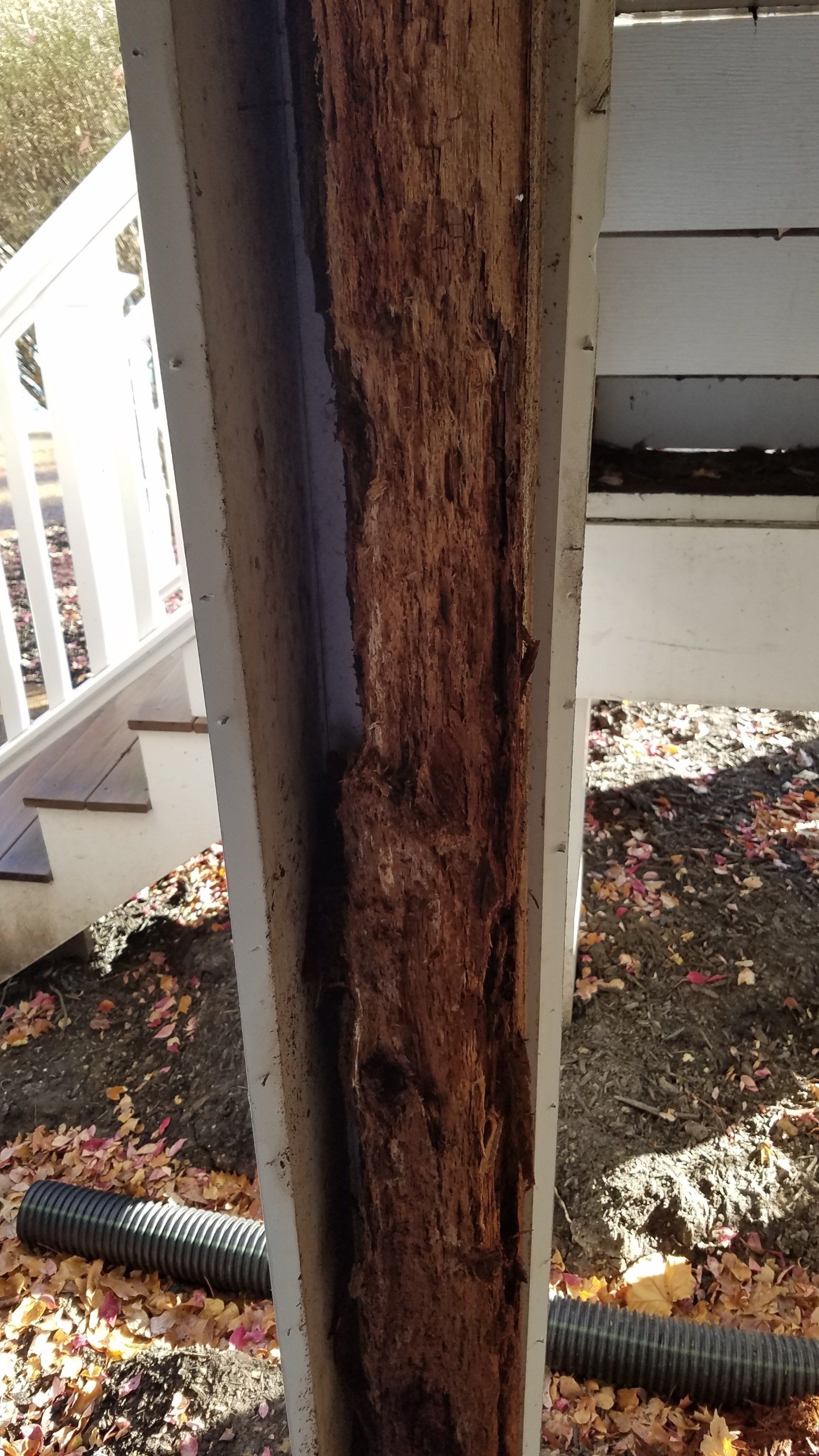 Close up look of wooden pole — Fenton, MO — SRP Home Improvement