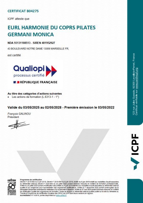 certificat qualiopi