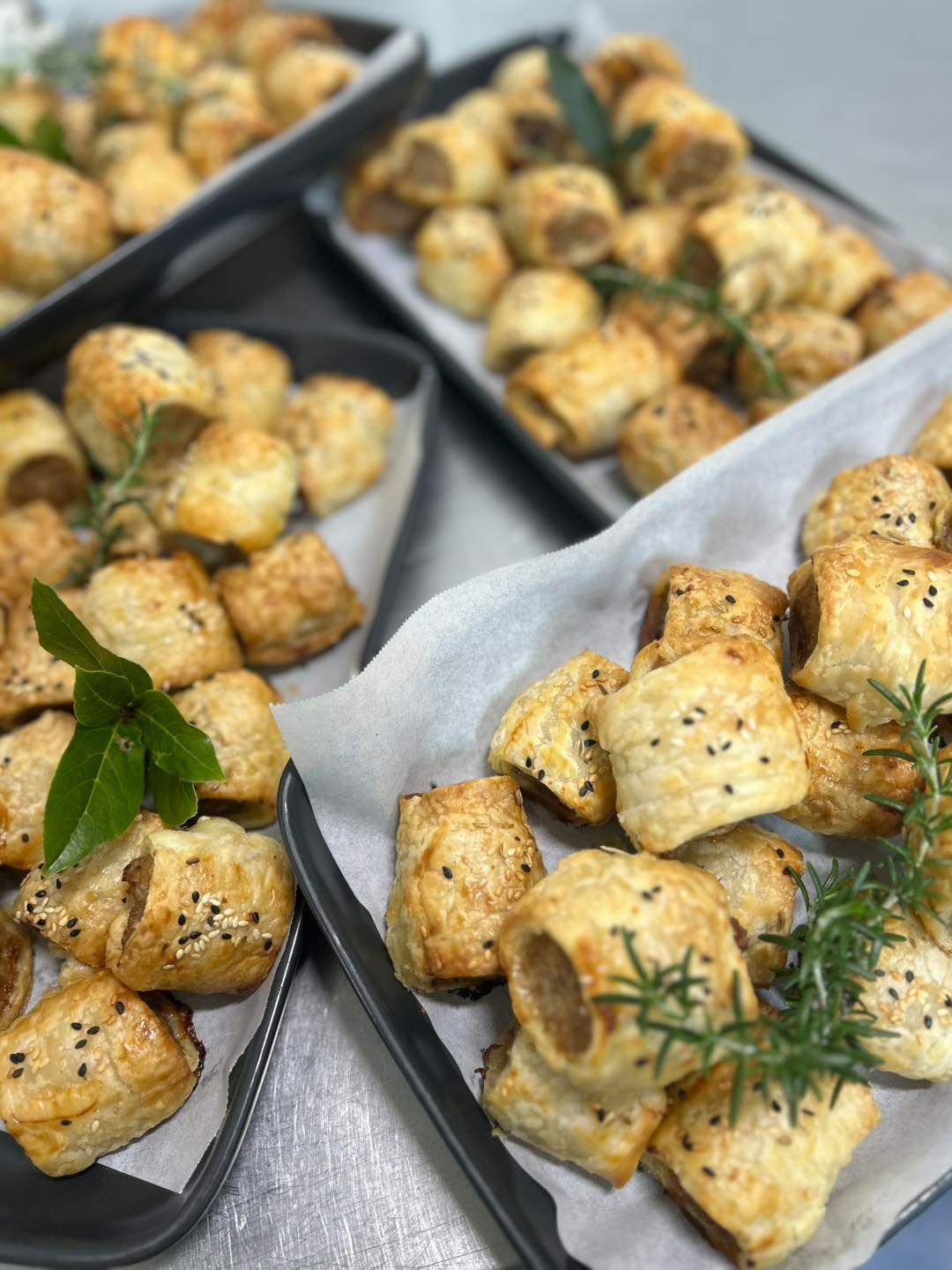 A large portion of sausage rolls — Amanda Douglass Catering Service in Corlette, NSW
