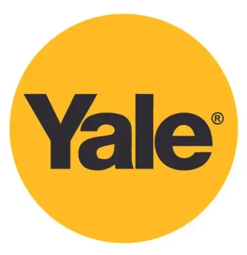 Yale logo in black text on a yellow circle with registered trademark symbol