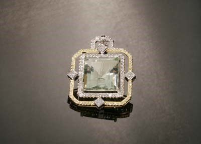 Green Square Pendant