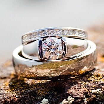 Engagement and Wedding ring — jewelry store in Santa Barbara, CA