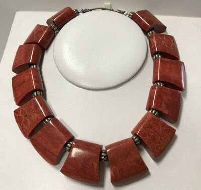 Square Wood Necklace — Jewelry Store in Santa Barbara, CA