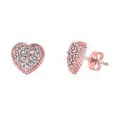 Pink Heart Earrings — jewelry store in Santa Barbara, CA