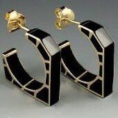 Square Edged Earrings — jewelry store in Santa Barbara, CA