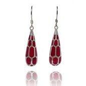 Red Dangling Earrings — jewelry store in Santa Barbara, CA