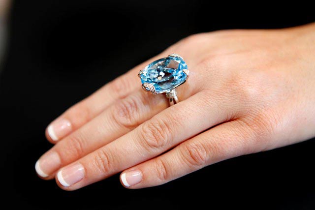 Blue stone ring — jewelry store in Santa Barbara, CA