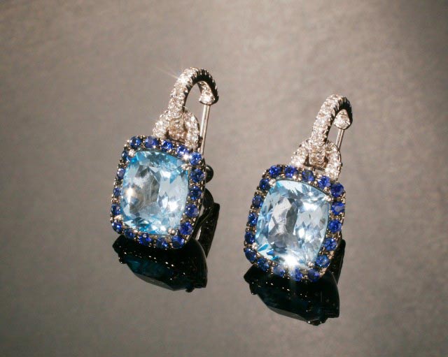Blue Earrings — jewelry store in Santa Barbara, CA