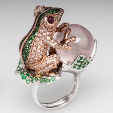 Custom Jewelry Design — Frog On Pearl Ring in Santa Barbara, CA