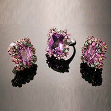 Amethyst Ruby Emerald & Diamonds — Custom Designs Jewelry in Santa Barbara, CA