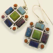 Multi colored dangling earrings — jewelry store in Santa Barbara, CA