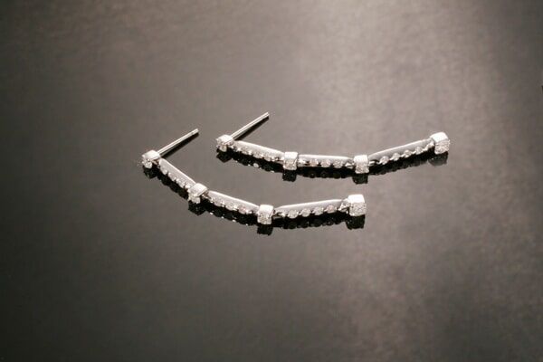 Diamond Dangling Earrings — jewelry store in Santa Barbara, CA