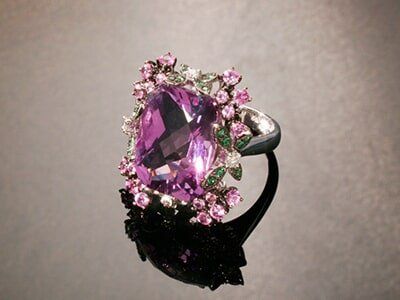 Amethyst Ruby and Emerald Ring — jewelry store in Santa Barbara, CA
