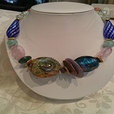 Blue-Clear-Necklace-A-Ebay