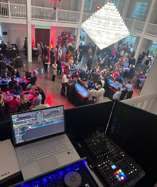 dj at nonprofit event
