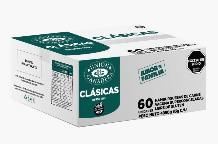 Caja de hamburguesas